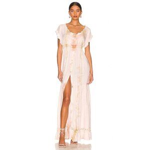 Jen's Pirate Booty Kozmic Flirty Dress in Desert Sun Astral Tie Dye XSmall New